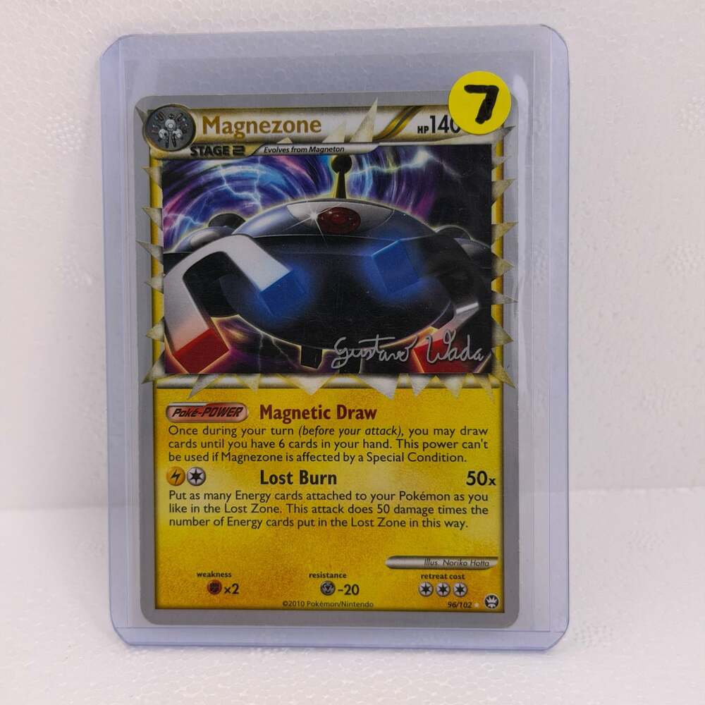 Magnezone 96/102 2011 World Championships Pokemon Card Gustavo Wada Signature